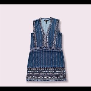 BCBGMaxAzria printed sleeveless mini-dress, size small